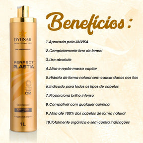 Máscara Reestruturadora Perfect Plastia Dyusar Cosméticos 500ml - Dyusar