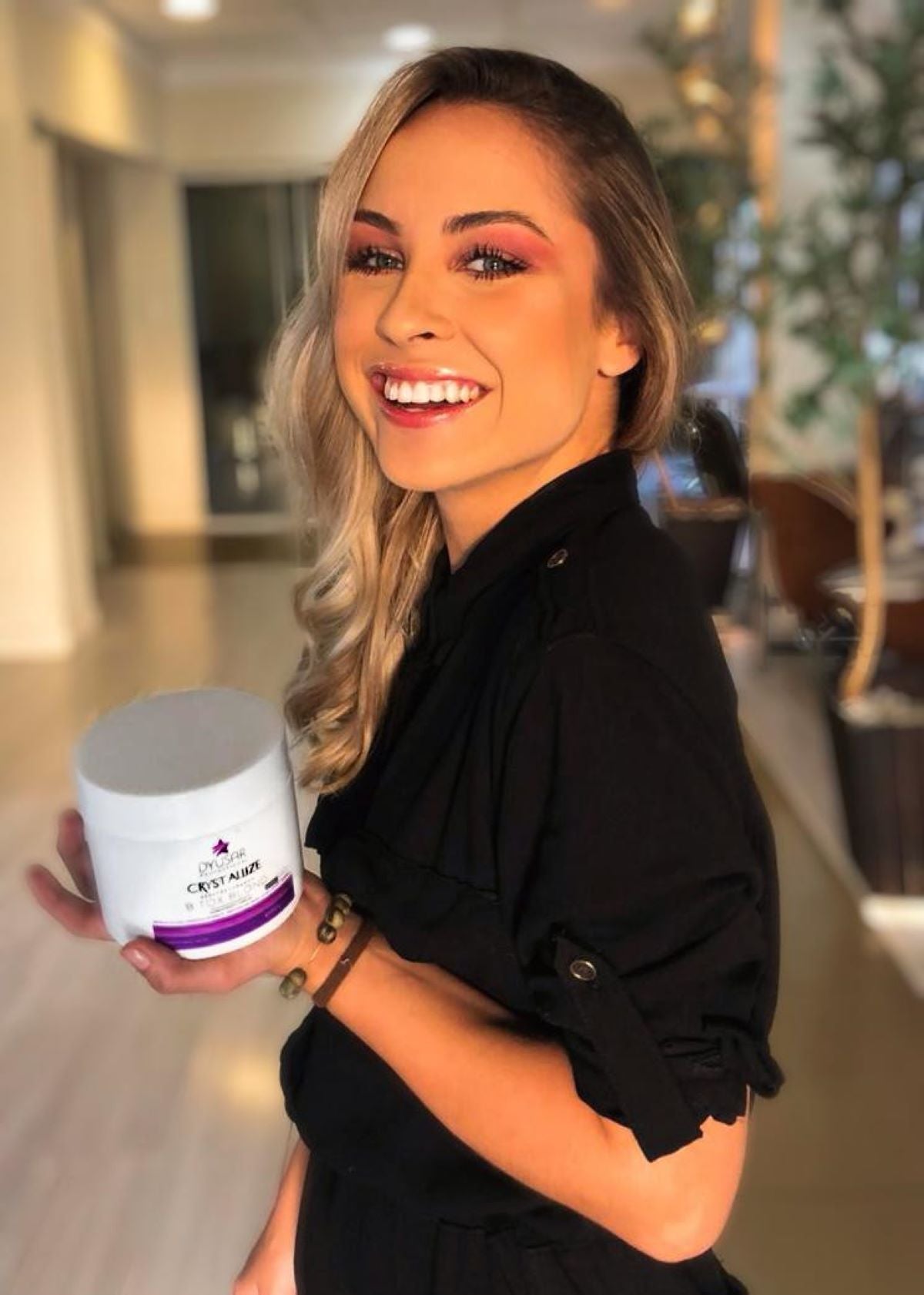 Máscara Redutora de Volume Crystallis Blond Dyusar 500g - Dyusar