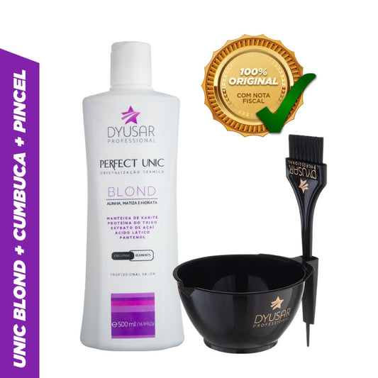 Máscara Reestruturadora Unicplastia Blond 500ml Original + BRINDE