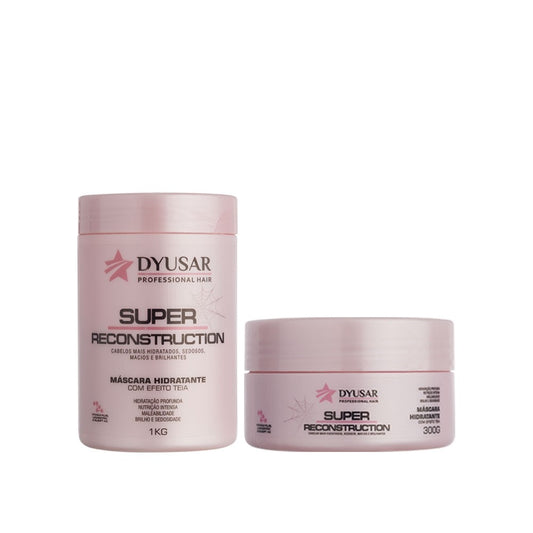 Terapia Capilar Reconstrução 2 Máscaras Super 1KG e 300g