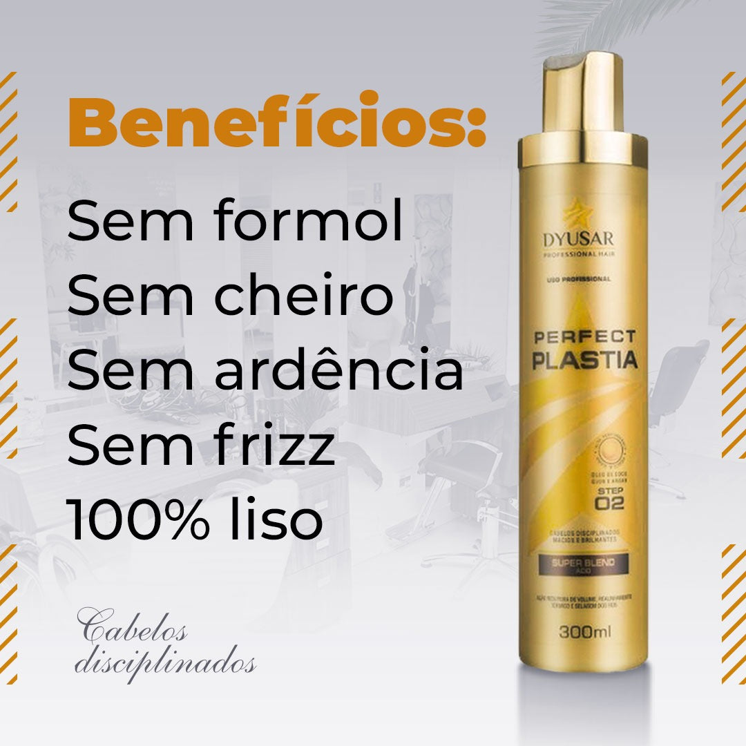 Máscara Reestruturadora Perfect Plastia Dyusar Cosméticos 300 ml
