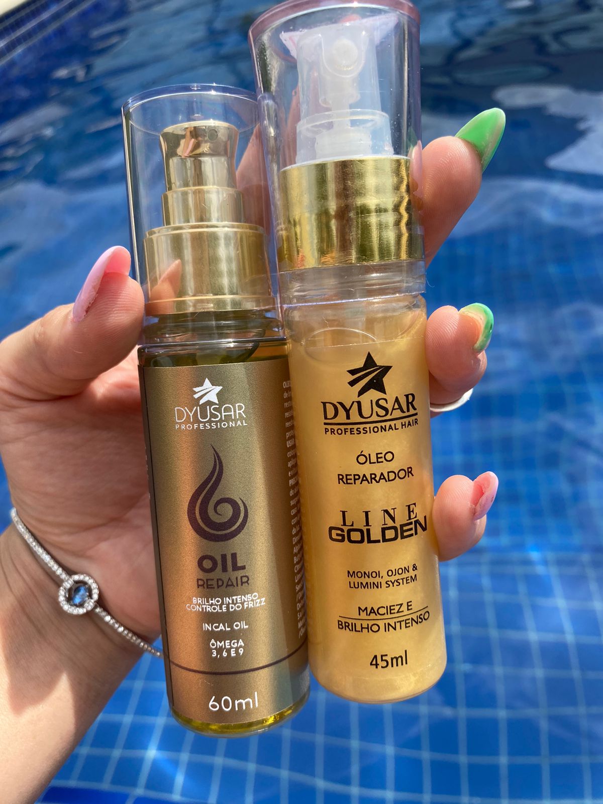 Óleo Reparador de Pontas Line Golden Dyusar Cosméticos 45ml