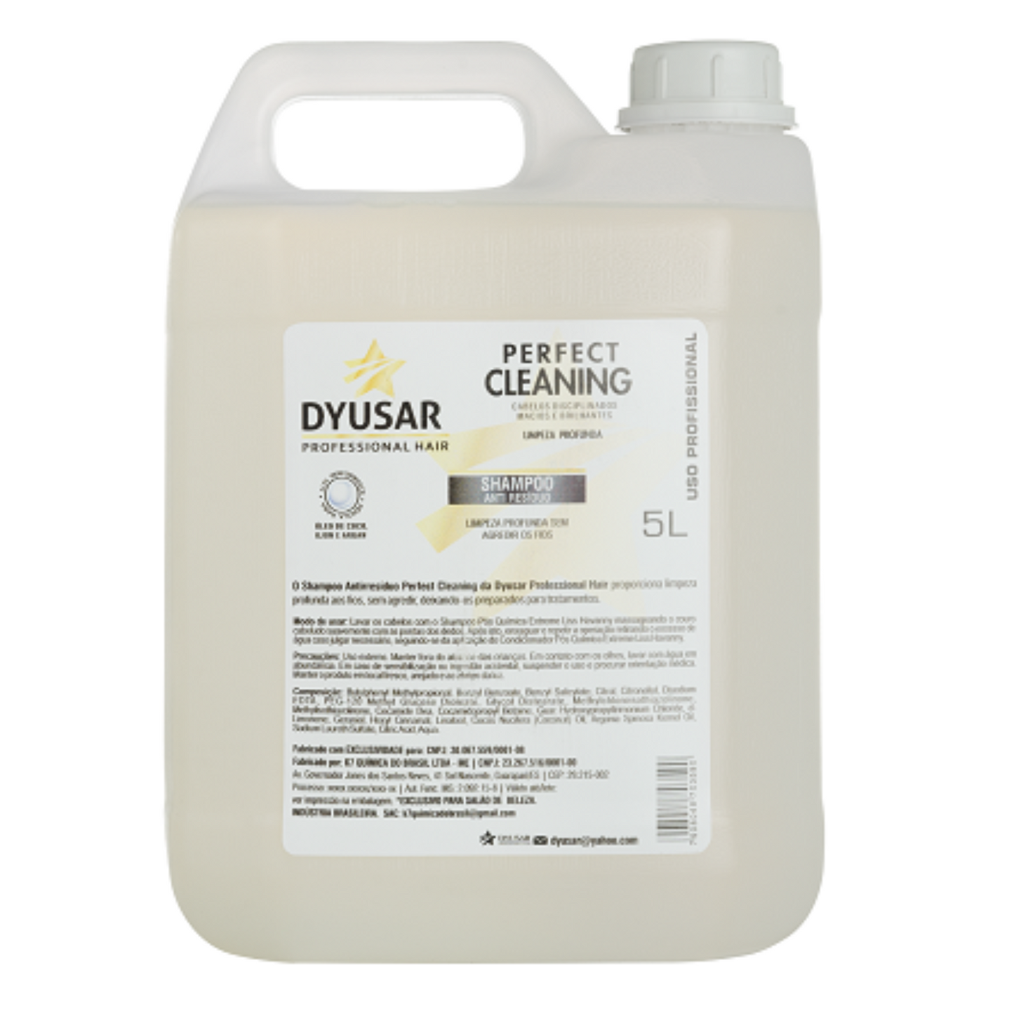 Shampoo de Lavatório  Anti Resíduo Dyusar Cosméticos 5 L