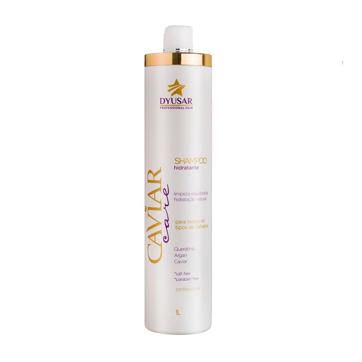 Shampoo de Nutrição Caviar Dyusar Cosméticos 1Litro - Dyusar
