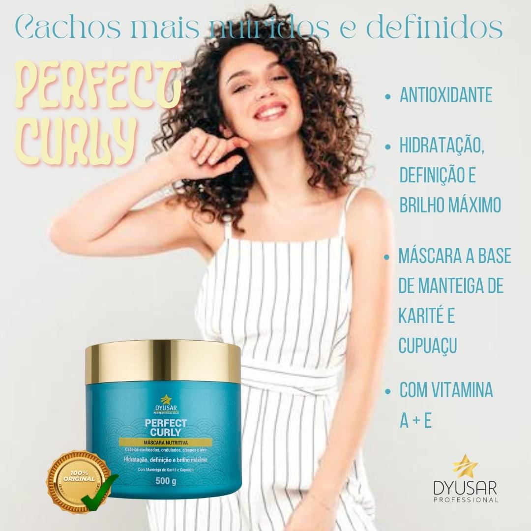 Kit Cachos Com Shampoo, Creme De Pentear E Máscara Nutritiva - Dyusar