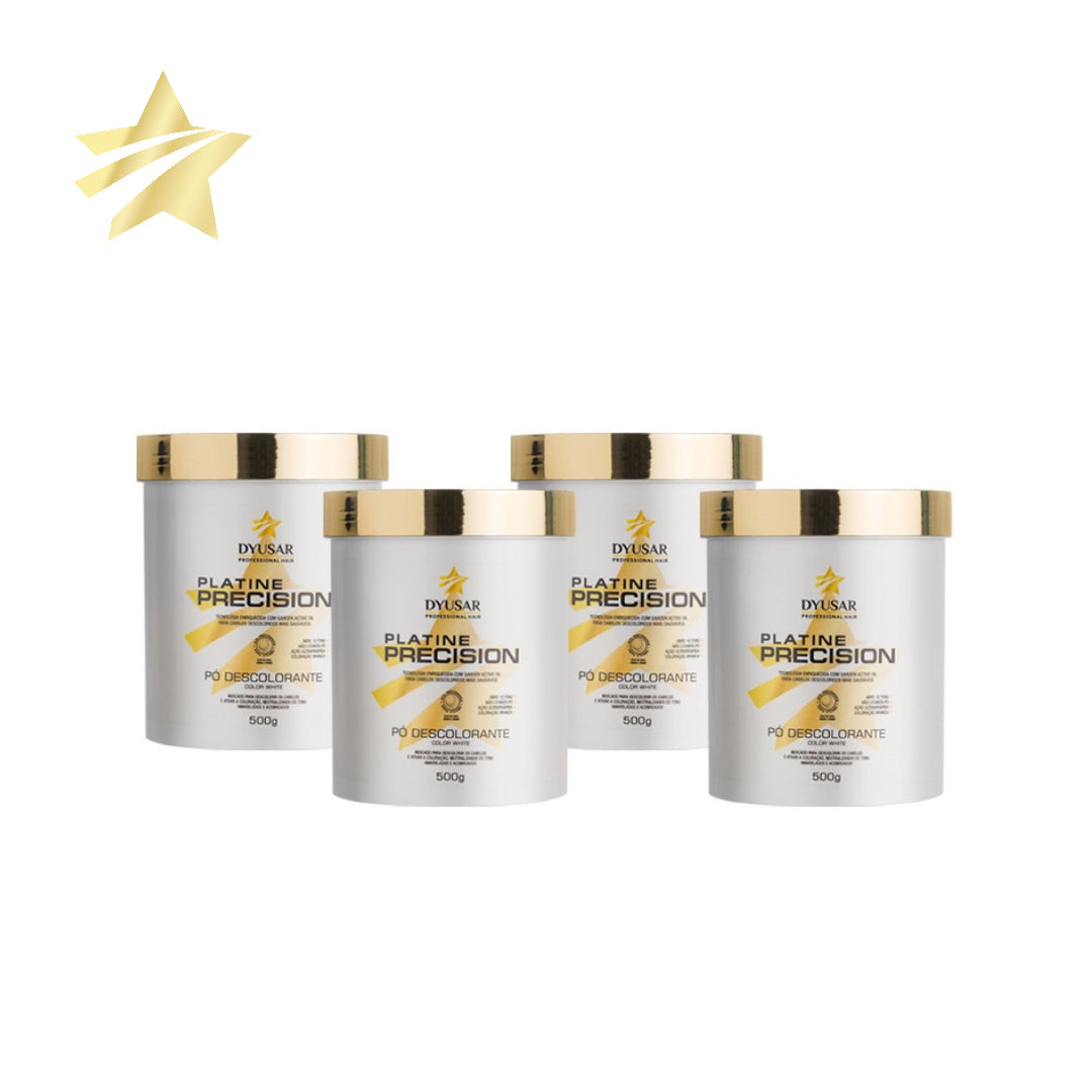 Kit Descoloração Profissional 4 Pó Descolorante Platine White