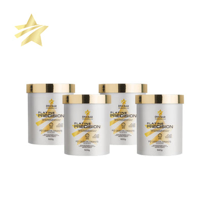 Kit Descoloração Profissional 4 Pó Descolorante Platine White