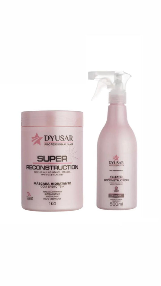 Kit Super Reconstrução Mascara 1kg + Queratina 500ml DYUSAR