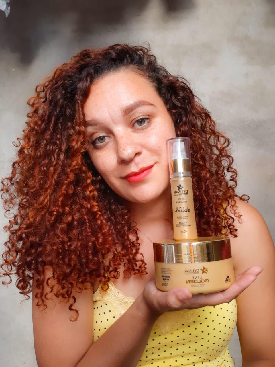 Kit de Hidratação Ouro Shampoo Máscara Óleo e Condicionador