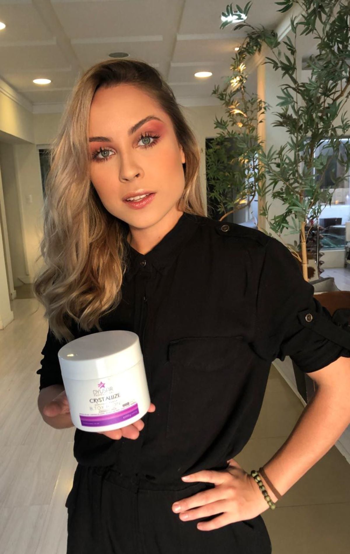 Máscara Redutora de Volume Crystallis Blond Dyusar 300g - Dyusar