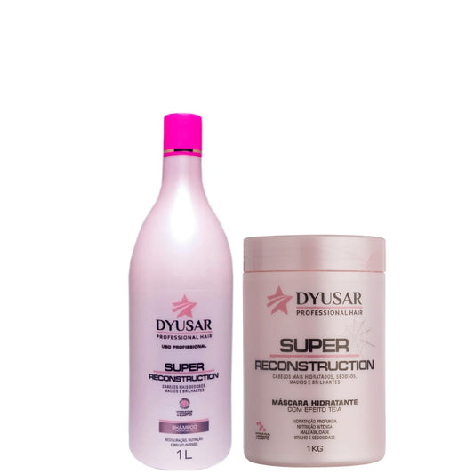 Kit Super Reconstruction Shampoo e Máscara DYUSAR Grande