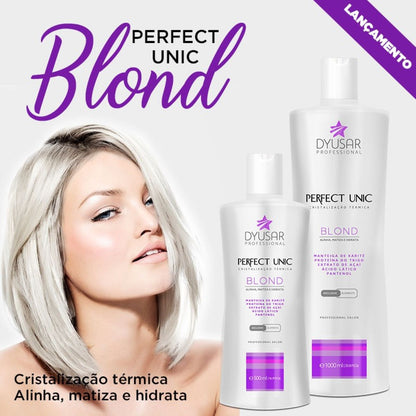 Máscara Reestruturadora Unicplastia Blond 1L + Pincel E Cumbuca