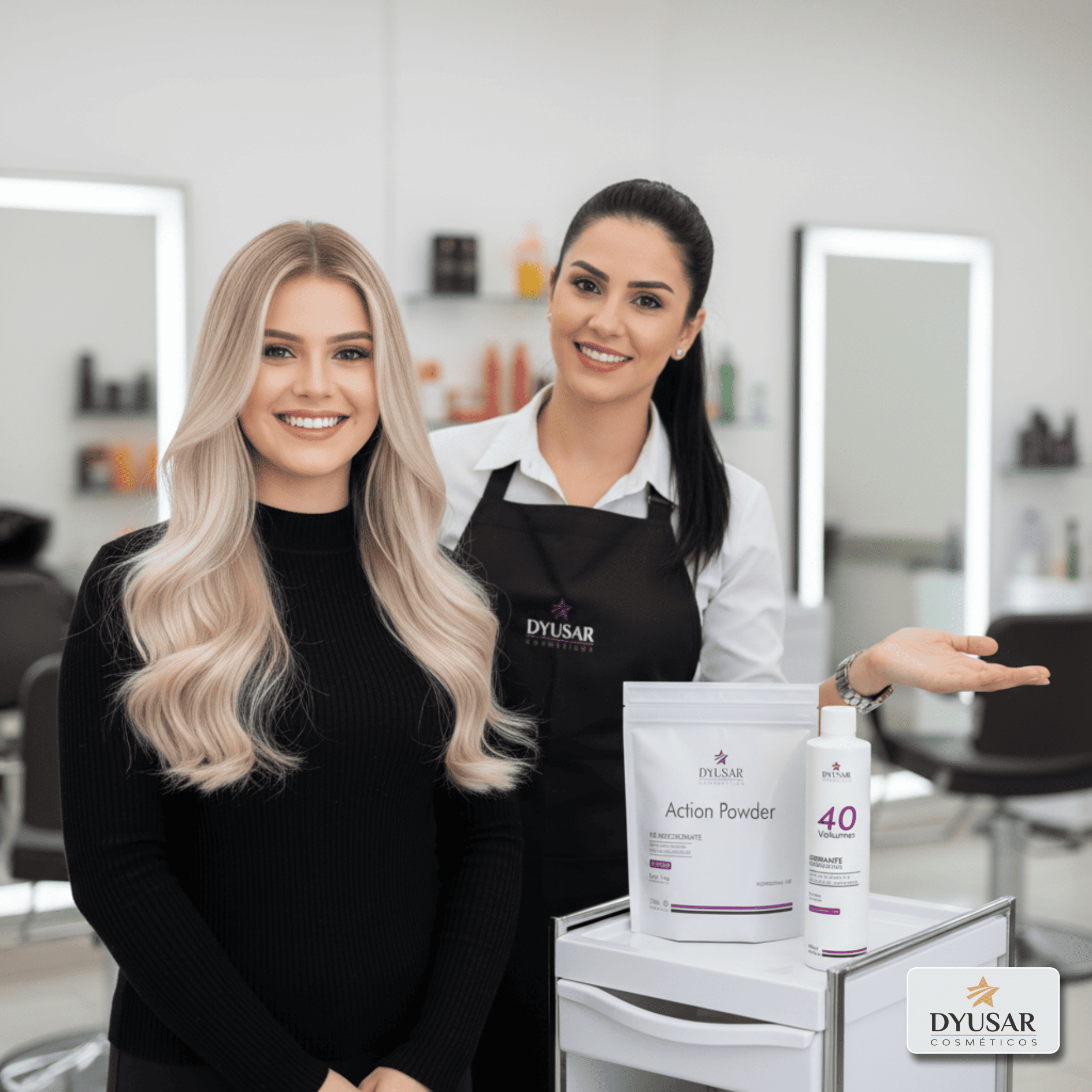 Pó Descolorante Action Powder White 250g Dyusar Cosméticos - Dyusar