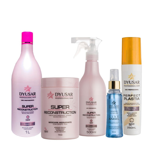 Kit Super Recons 1Kg + Doador de Brilho +Pré Escova DYUSAR