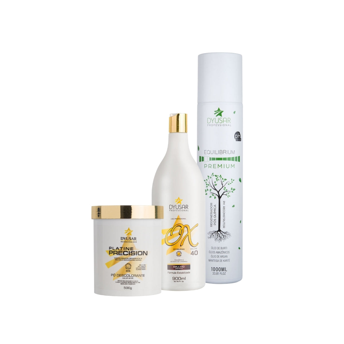 Kit Descoloração Profissional e Equilíbrio pH Pós Química