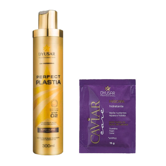 Mascara Reestruturadora PerfectPlastia 300ml DYUSAR+ SACHÊ BRINDE