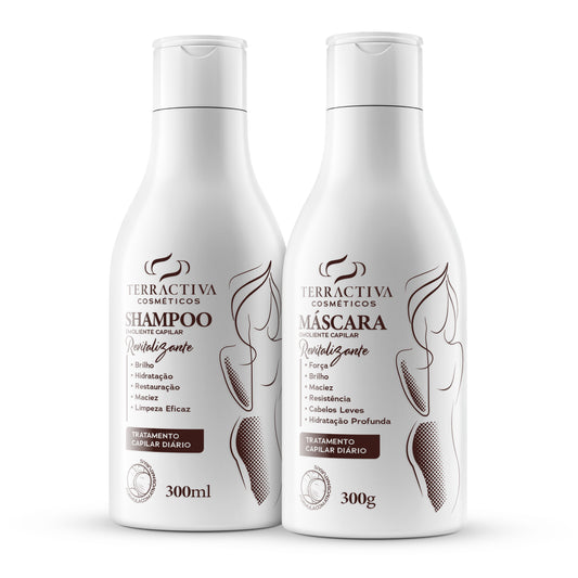 Kit Revitalizante Com Máscara E Shampoo De 300ml TERRACTIVA