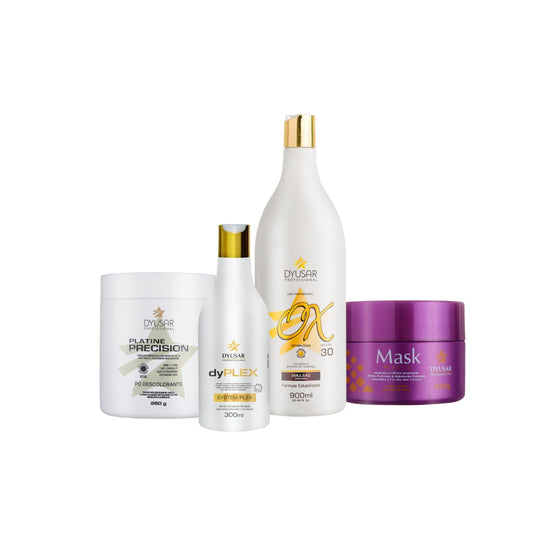 Kit Pó Descolorante 250g, Ox 30 + Dyplex + Mascara Matizadora