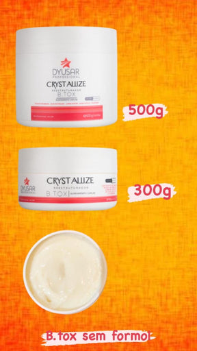 Máscara Redutora de Volume Crystallis Dyusar Cosméticos 1Kg - Dyusar