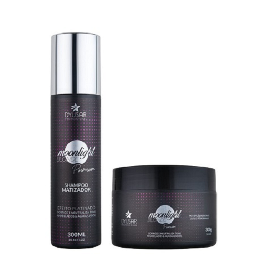 Kit De Tratamento Matizador  shampoo+Mascara Moonligth 300ml