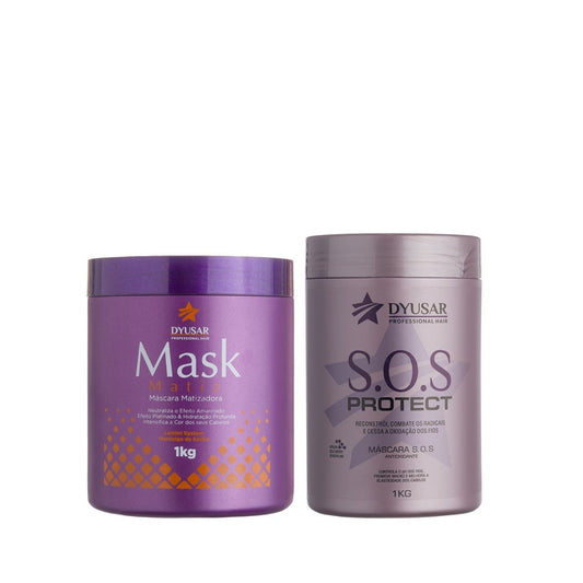 Kit Máscara Matizadora + Máscara SOS DYUSAR 1KG