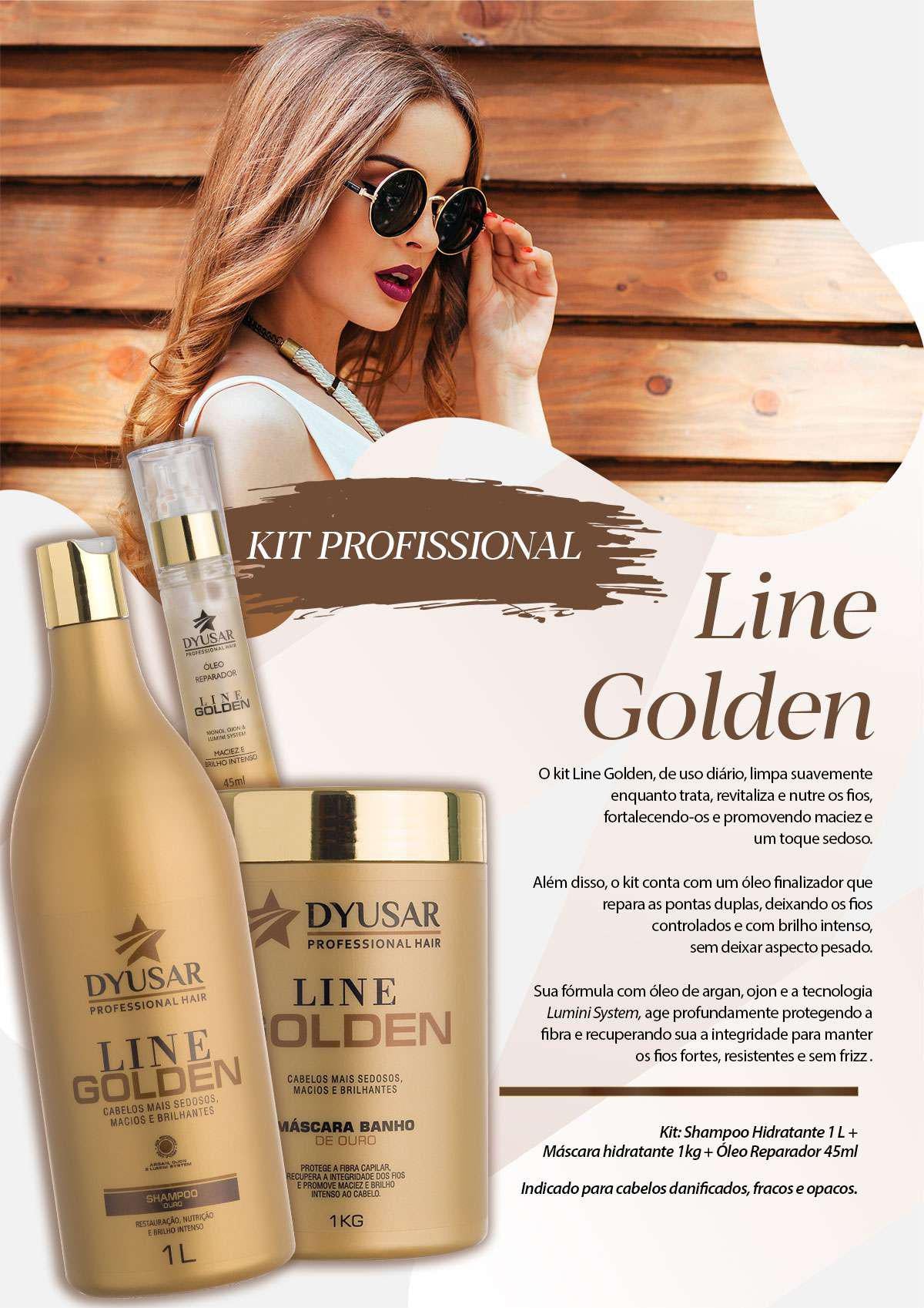 Condicionador de Hidratação Ouro Dyusar Cosméticos 300ml