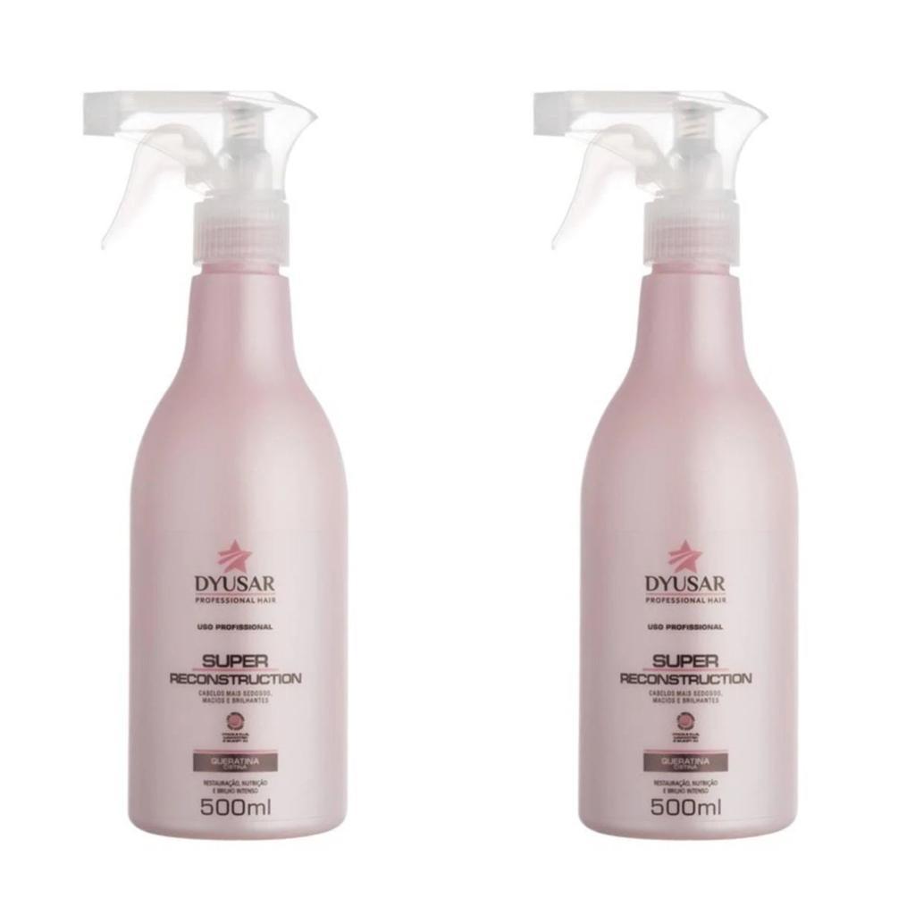 Kit 2 Queratina Cistina Restauradora Capilar  DYUSAR 500 ml