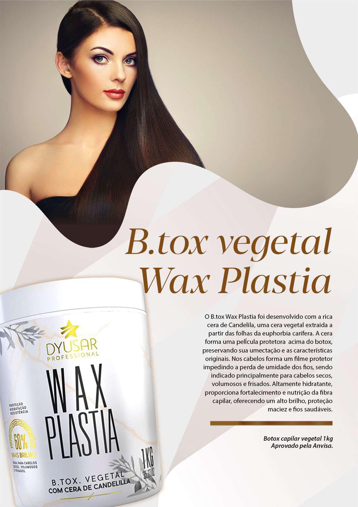 B.tox Wax Plastia +Óleo Argan Reparador De Pontas 9mL Dyusar