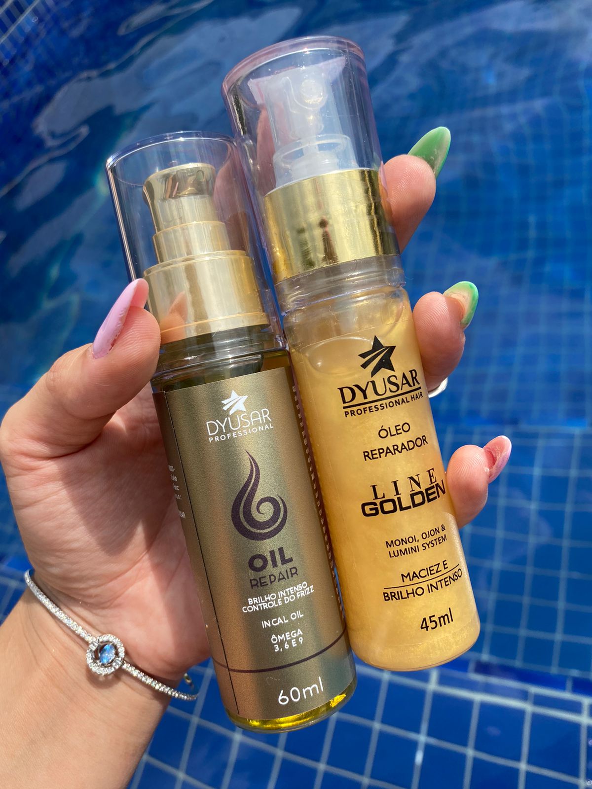 Óleo Reparador de Pontas Line Golden Dyusar Cosméticos 45ml - Dyusar