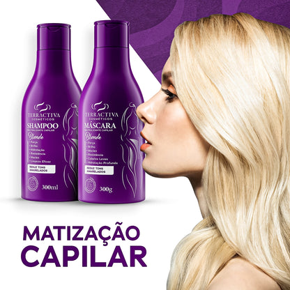 Kit Matizador Com Máscara E Shampoo De 300ml TERRACTIVA