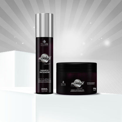 Kit Pó Descolorante 250g + Ox 5 + Máscara Moonlight Dyusar