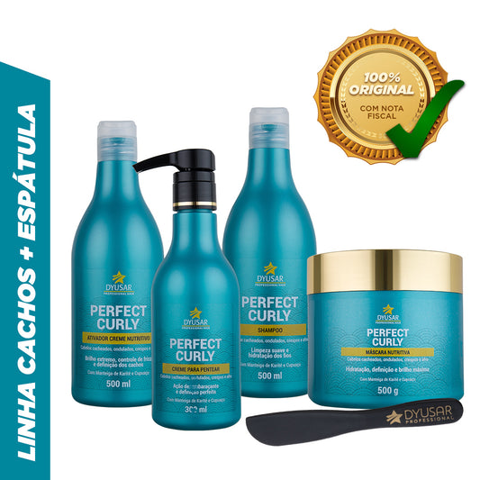 KIT Produtos Cabelos Cacheados Profissional DYUSAR e Brinde