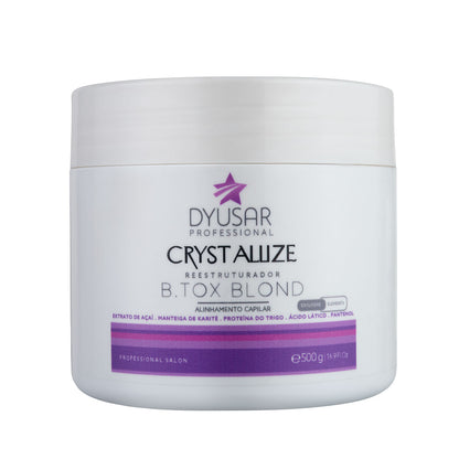 Máscara Redutora de Volume Crystallis Blond Dyusar 500g