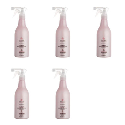 KIT 5 Queratina Cistina Super Reconstruction DYUSAR 500 ml