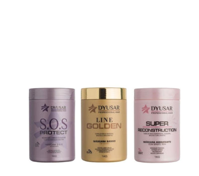 Terapia Capilar KIT Hidratação+Reconstrução+Nutrição DYUSAR