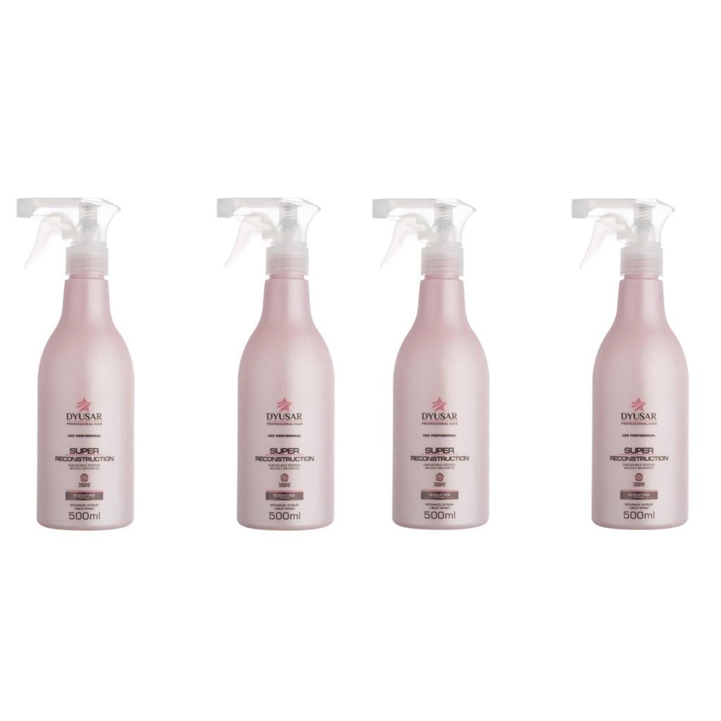 KIT 4 Queratina Cistina Super Reconstruction DYUSAR 500 ml