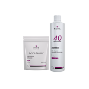 Kit Pó Descolorante Action Powder e Ox de 40 volumes 400ml