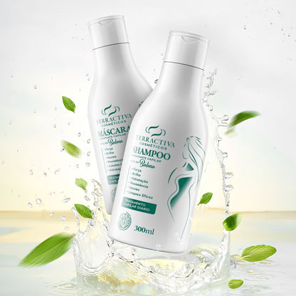 Kit Babosa Com Máscara e Shampoo De 300ml TERRACTIVA
