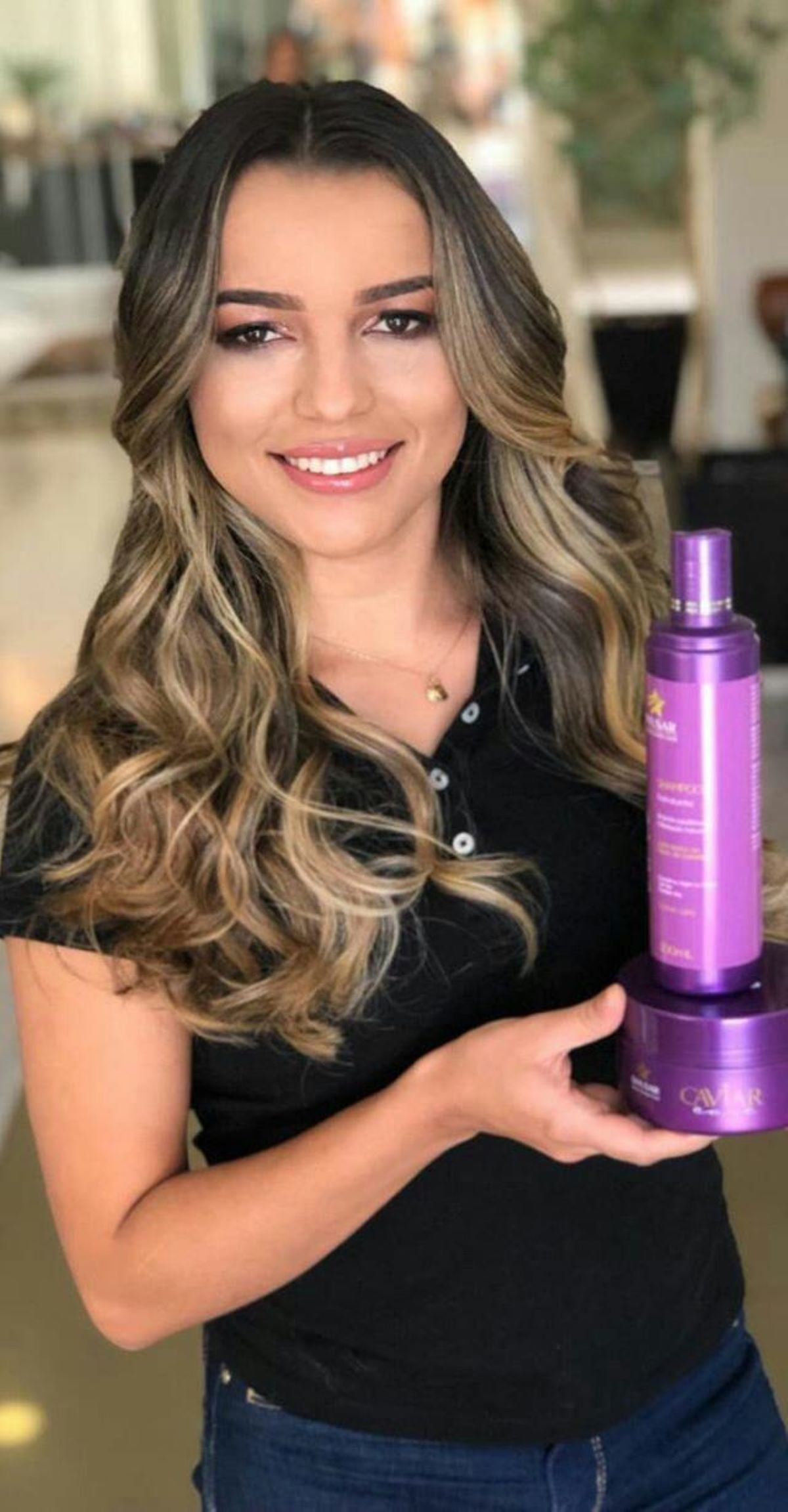 Shampoo Caviar Care  300Ml + Óleo Reparador De Argan 9Ml