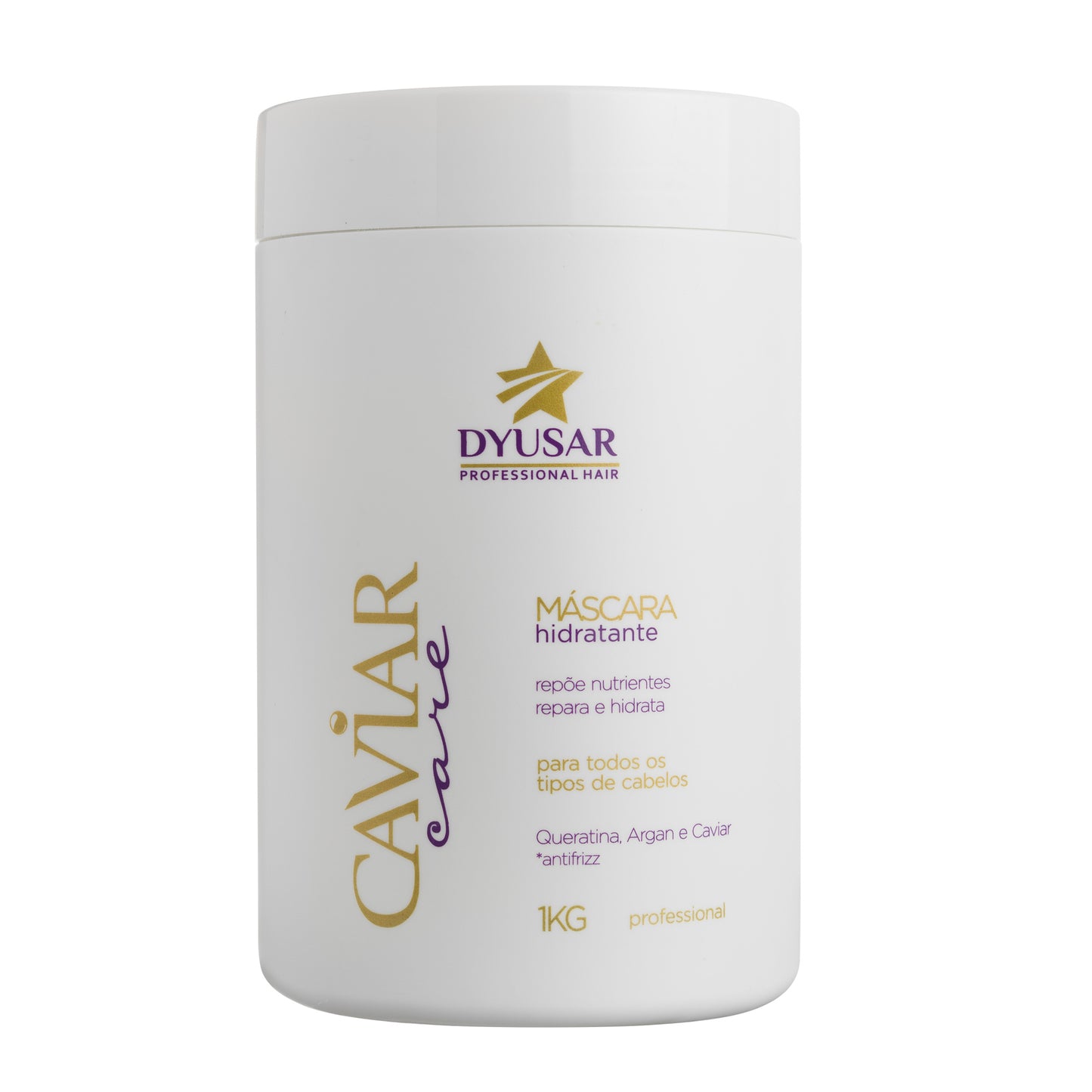 Kit Nutrição Shampoo+ Mascara De Caviar 1KG Dyusar