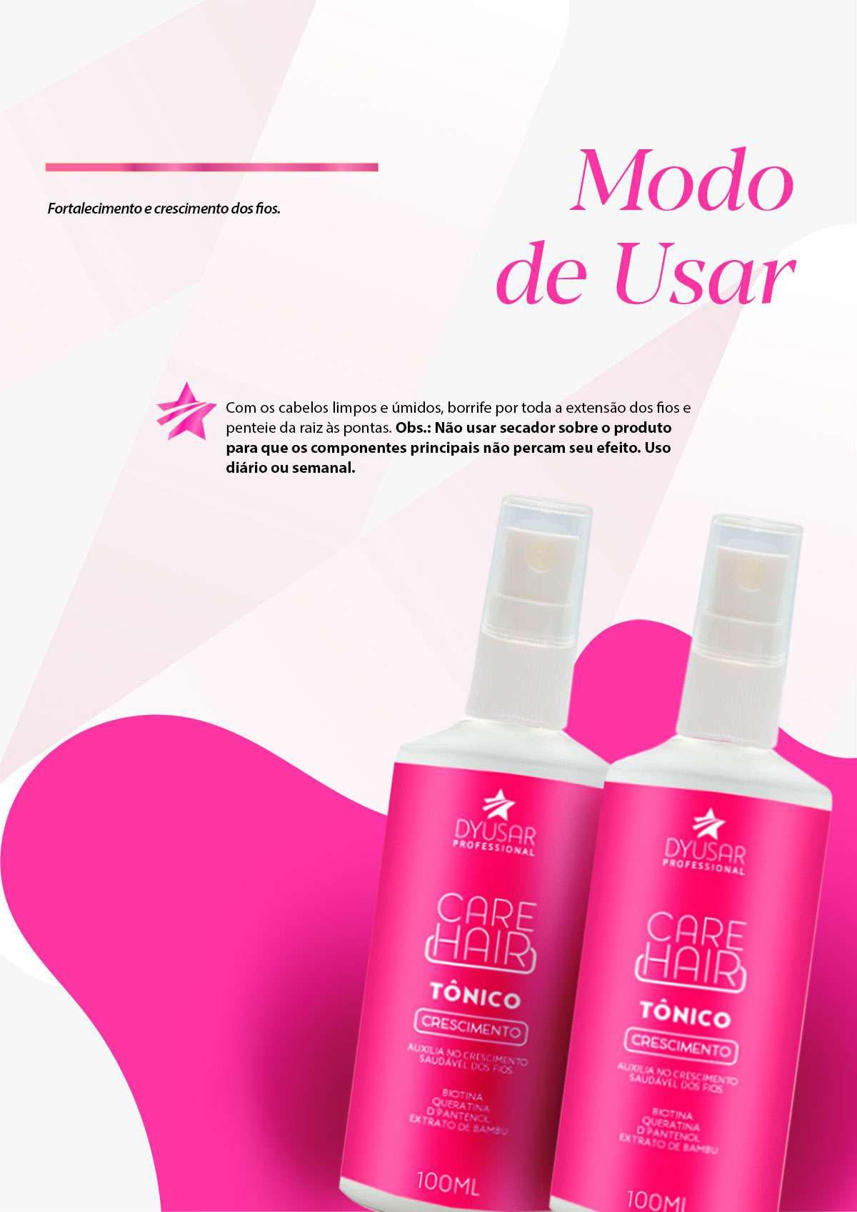 Kit Cronograma Capilar 300g + Tonico 120ml Dyusar