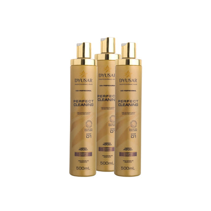 Kit 3 Shampoos Dilatadores Anti Residuos de Limpeza Profunda