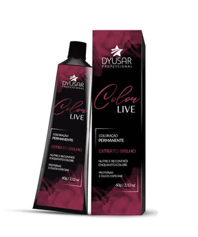 Coloração Permanente Color Live 6.1 da Dyusar Cosméticos - Dyusar