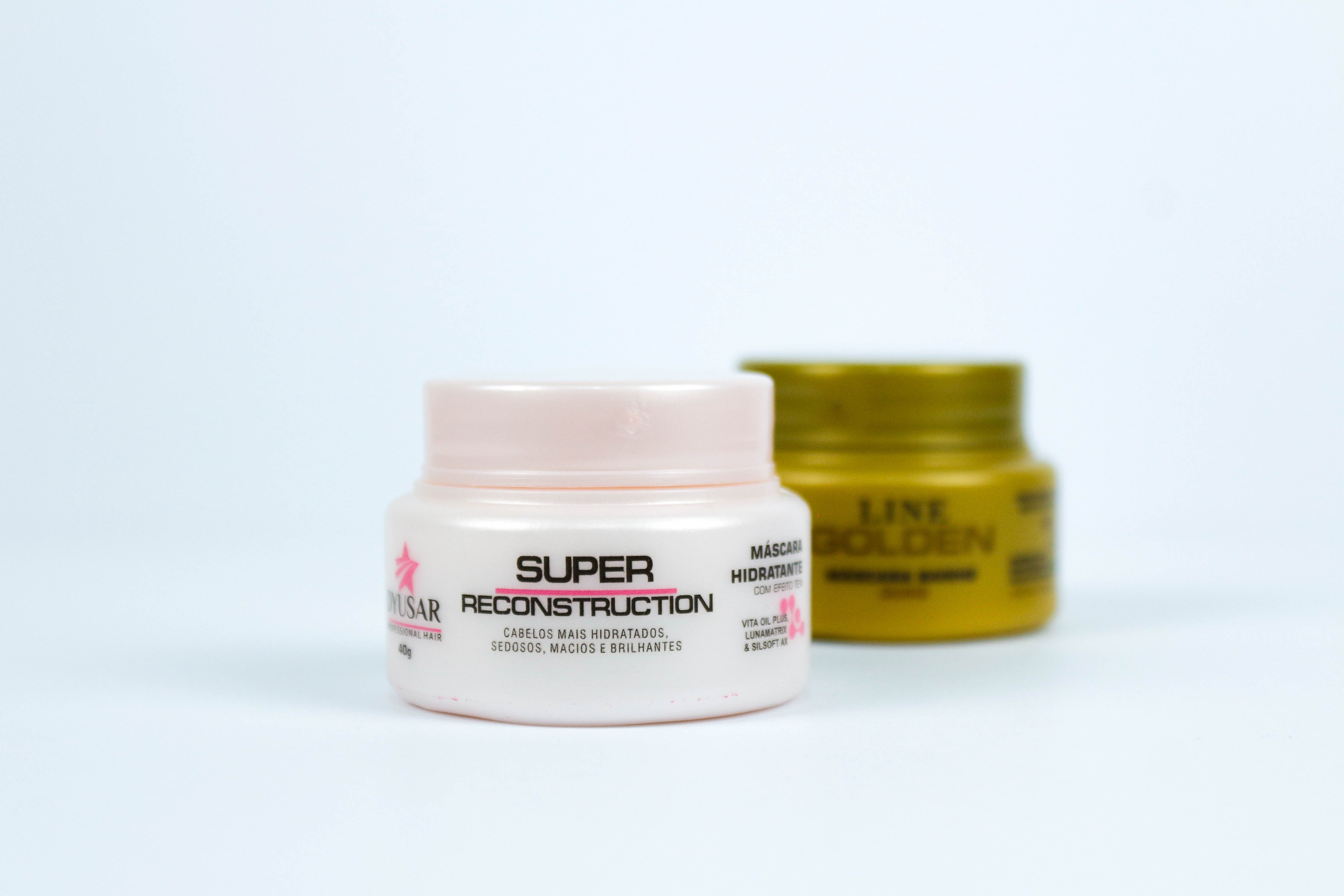 Cronograma Capilar Com Máscara Super, Ouro e SOS Dyusar 40g - Dyusar