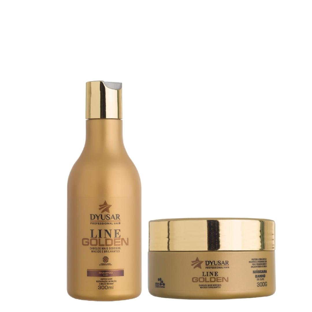 Shampoo e Máscara de Hidratação Ouro Dyusar Cosméticos 300g - Dyusar