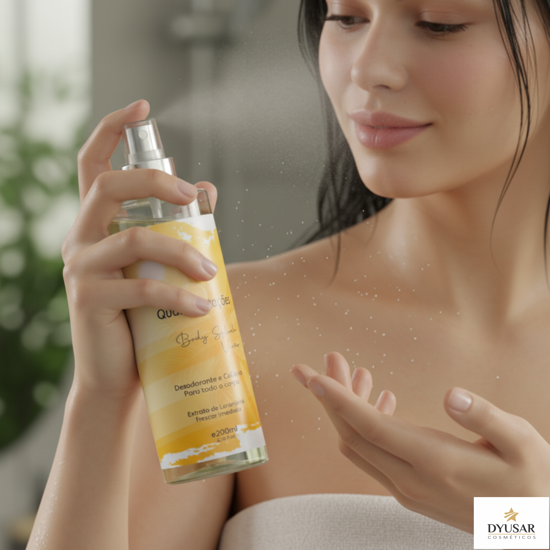 Body Splash Verão Quatro Estações Dyusar Cosméticos 200ml - Dyusar