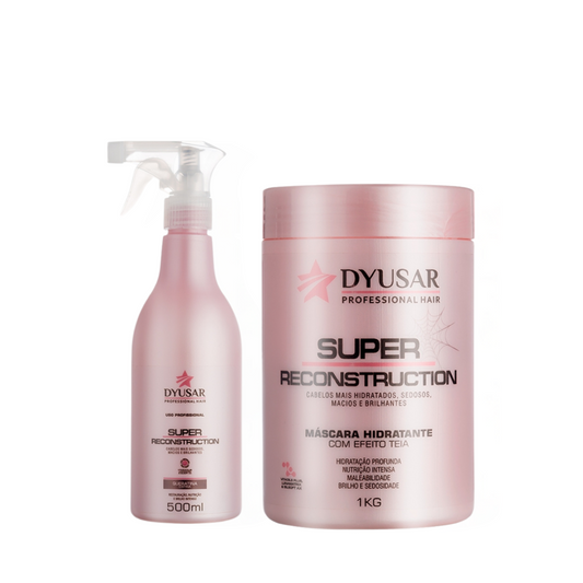 Kit Super Reconstrução Máscara 1Kg + Queratina 500ml DYUSAR
