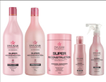 KIT Super Reconstrução DYUSAR Shampoo Máscara Condicionador  Leave-in  e Queratina