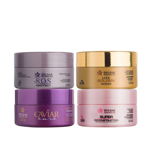 Cronograma Capilar Master Super + Ouro + Caviar + SOS 300ml