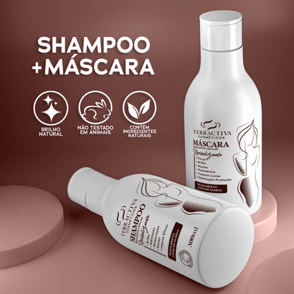 Kit Revitalizante Com Máscara E Shampoo De 300ml TERRACTIVA